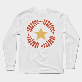 Folk Art Star Ring Long Sleeve T-Shirt